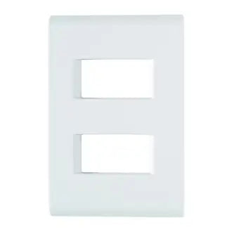 Placa 2X4 C/2 Postos Afastados Branca Liz Tramontina