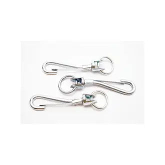 Mosquetão Girador/Argola Zincado N3 15Cm