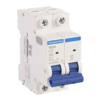 Disjuntor Bipolar 25A Branco Din Tramontina C6