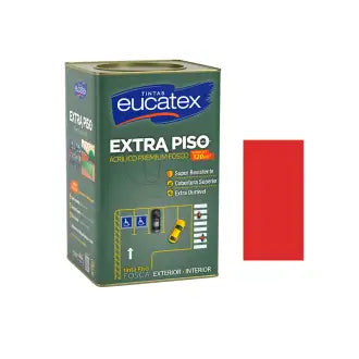 Tinta Piso Interior Exterior Eucatex 18L Foscovermelho Segurança