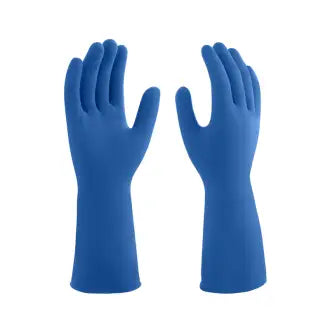 Luva Látex Azul Antiderrapante M Mucambo C10