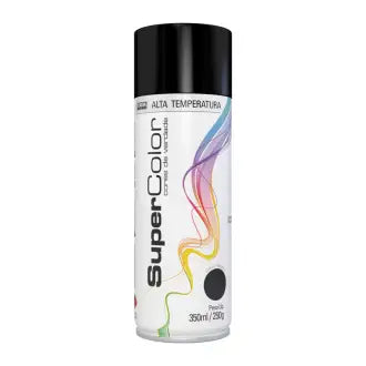 Tinta Spray Preto Alta Temperatura 6X350 Tekbond