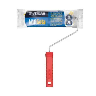 Rolo Lã Sintética 15Cm C/Suporte Atlas Anti Gota