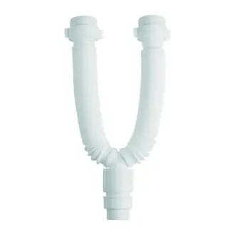 Sifão Sanfonado Duplo Universal Branco Amanco C6
