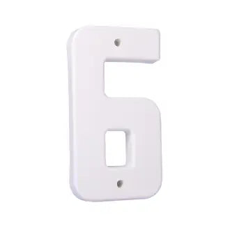 Algarismo Residencial 6 19Cm Branco Macloren
