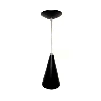 Pendente Teto Alumínio Cone Preto Enerlux