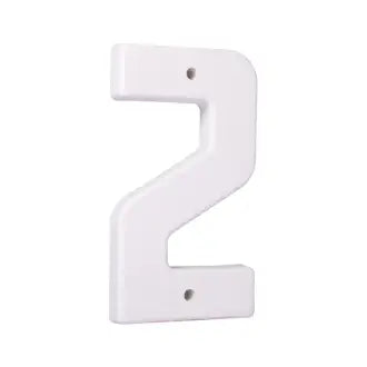 Algarismo Residencial 2 19Cm Branco Macloren