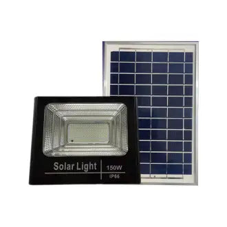 Refletor Led 150W Solar Controle Remoto Triângulo