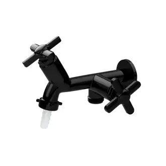 Torneira Máquina Lavar Abs Preto Sicília Herc