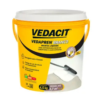 Impermeabilizante P/Lajes Branco 4,5Kg Vedapren Vedacit