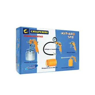 Pistola Pintura + Conjunto Ar 5Pb Chiaperini