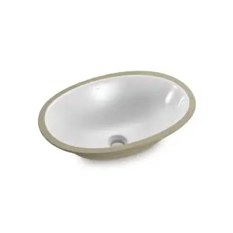 Cuba Embutir Louça Oval Branca 490X360mm Icasa