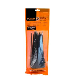 Abraçadeira Nylon 200Mmx4,8 Preta Foxlux C100