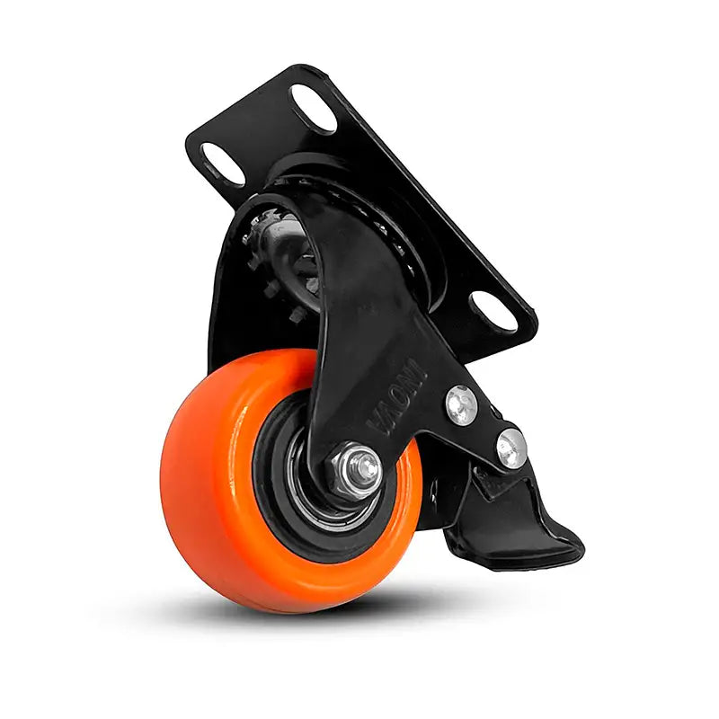 Rodízio Giratório 40Mm Placa S/Freio Black Inova