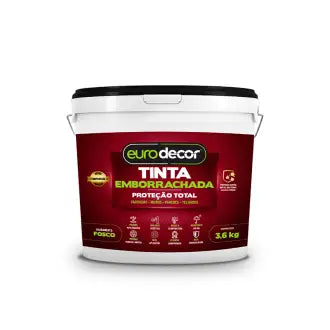 Tinta Emborrachada 3,6Kg Branco Eurodecor