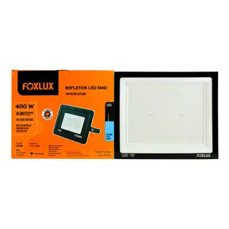 Refletor Led 400W Preto 6500 Foxlux Bivolt