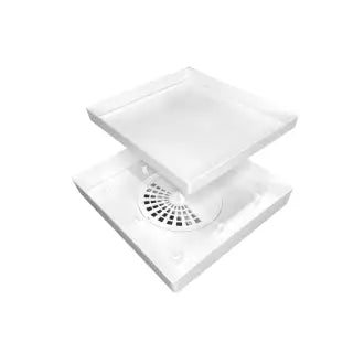 Ralo Invisível 10X10cm Branco Multicerto