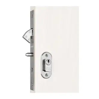 Fechadura Porta Correr Cromada Exterior 0529
