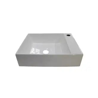 Cuba Apoio Mármore Sintético Retangular Branca 40X29x10 Cozimax