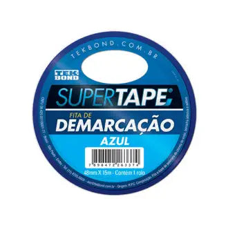 Fita Demarcação Solo Azul 48Mmx15m Tekbond