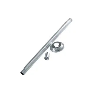 Braço Chuveiro 30Cm Alumínio Polido Garra C10