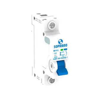 Disjuntor Uni 63A Branco Din 6Ka Soprano