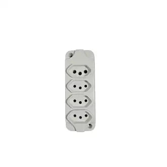 P/4 APARELHOS,FAZEM SE 4 MODELOS DE EXTENSOES:2 POLOS DE 10/ 20AMP.FACIL INSTALACAO DE CABOS ATE 3X2,5MM2.ATE 220VOLTS.A NTI CHAMA