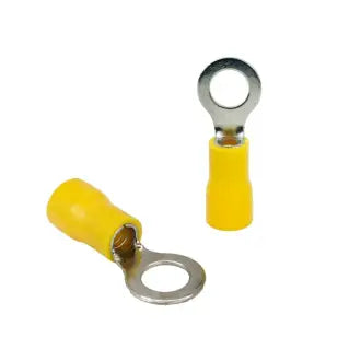 Terminal Anel Pré Isolado 4X6mm Amarelo Sforplast C100