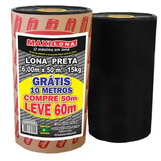 Lona Preta Maxilona 6X50 Ref.120 15Kg