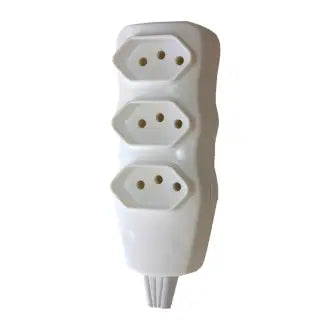 Tomada Barra Tripla Branca New 2P+T Fc