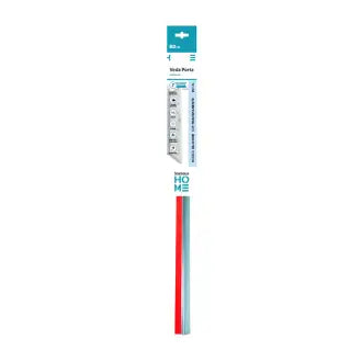 Veda Porta Pvc 80Cm Transparente Adesivo