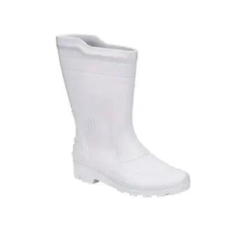 Bota Pega Forte Branca Cano Médio C/Forro 34/35 C3