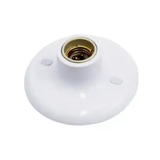 Plafon Pp Bocal Porcelana Branco 100W Betel C10