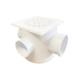 Caixa Sifonada 100X100x50 Quadrada Branca Rebouças C12