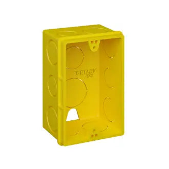 Caixa De Luz 2X4 Plastica Amarela Fortlev C20