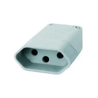 Pino Fêmea 2P+T 10A Cinza Perlex C10