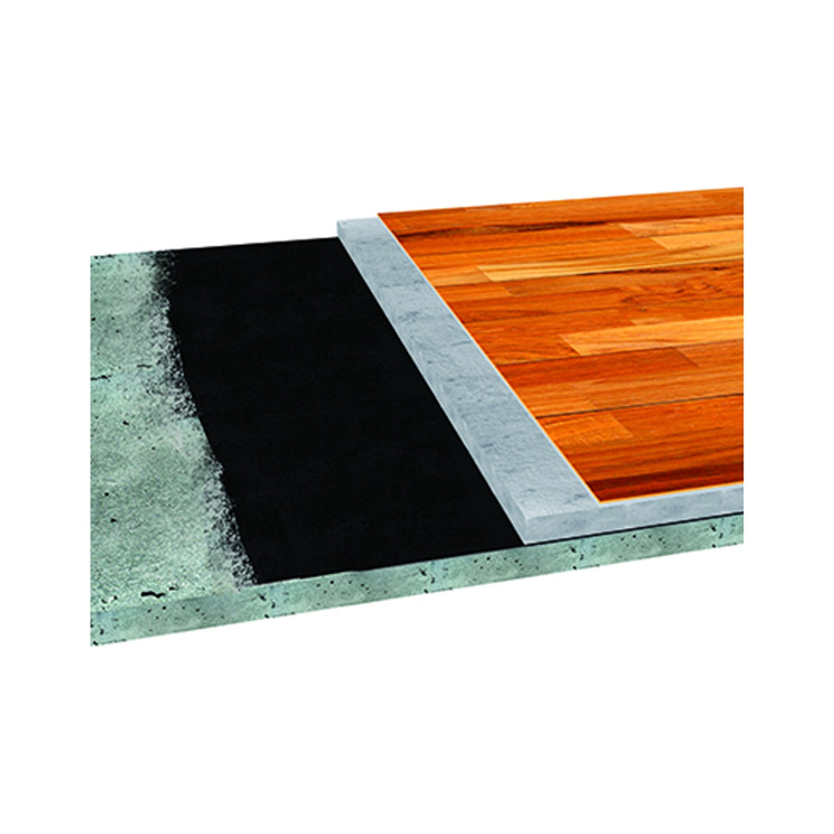 Emulsão asfáltica antirruído com borracha reciclada Viapol para laje, contrapiso e steel frame