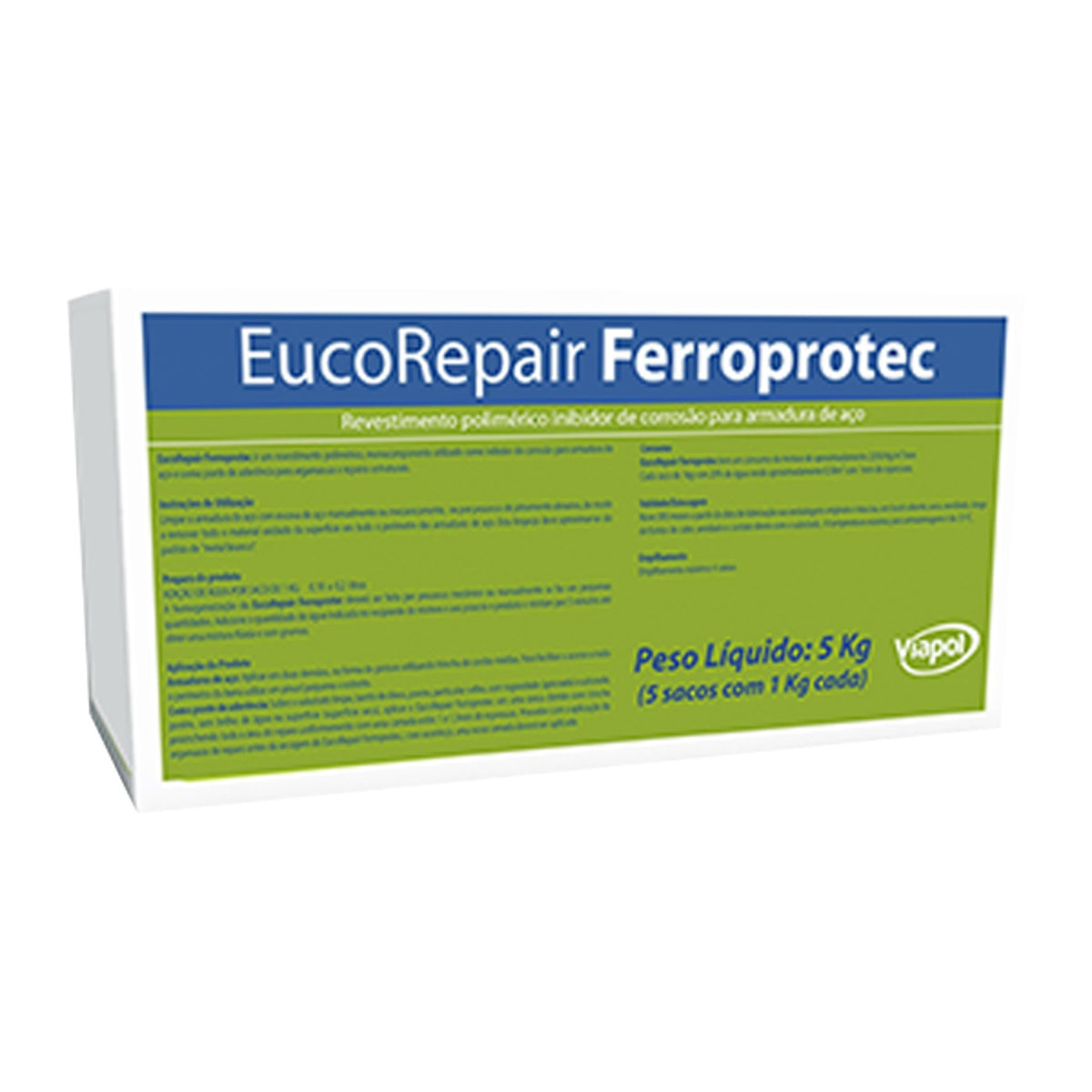 Anticorrosivo para armadura e ponte de aderência EucoRepair Ferroprotec Viapol para reparo de concreto