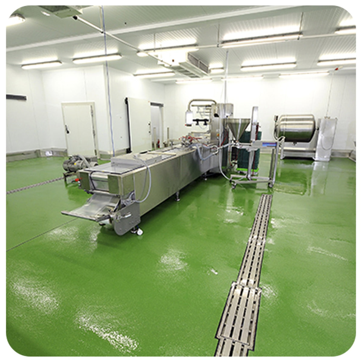 Revestimento epóxi autonivelante Flowshield SL Viapol para pisos de indústria de alimentos e hospitais