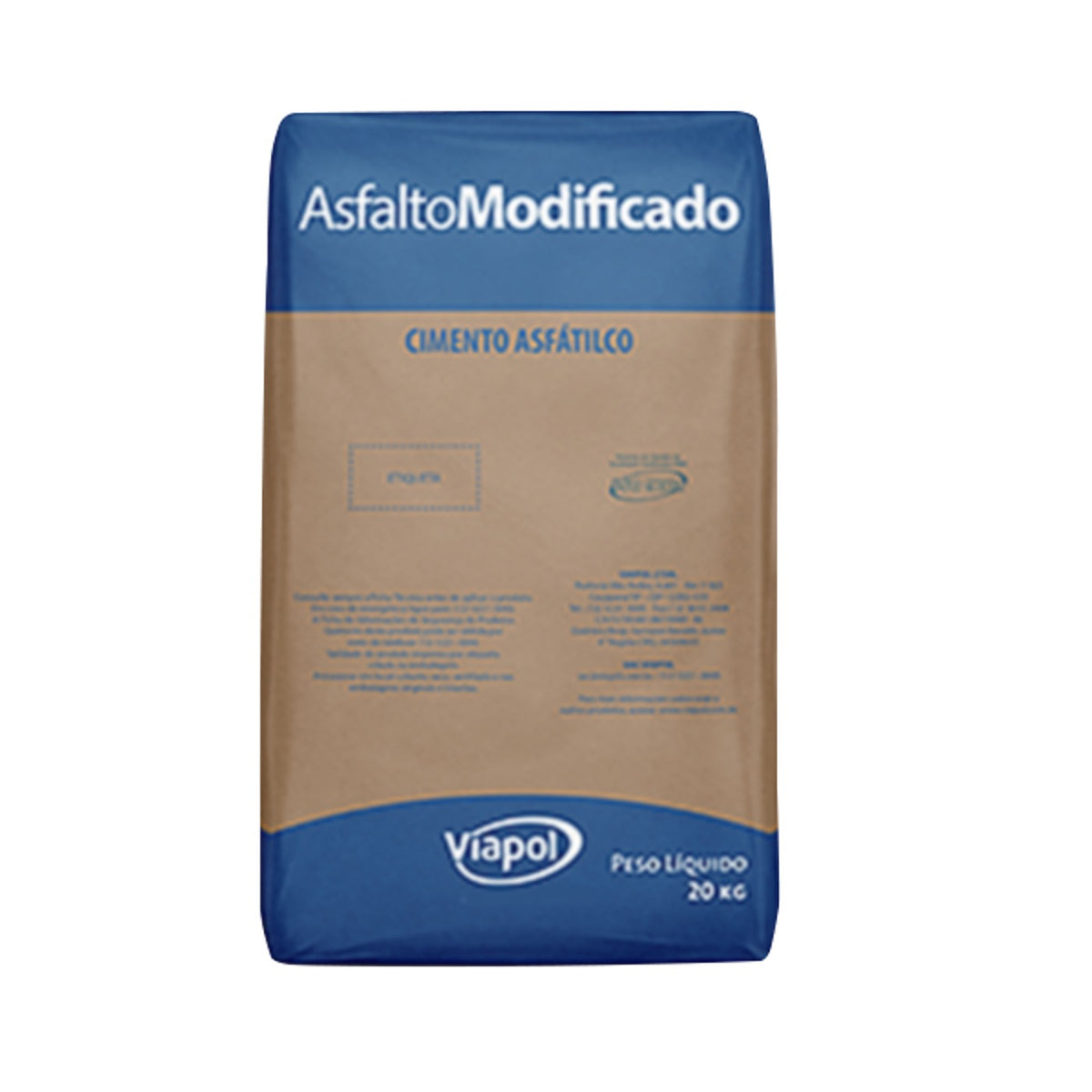 Asfalto modificado NBR II Viapol, cimento asfáltico para colar manta e impermeabilizar in loco