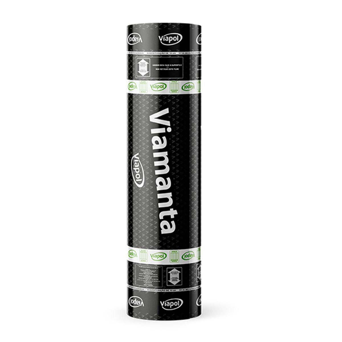 Manta asfáltica autocolante Viamanta Multiuso Autocolante 2 mm Viapol aplicação a frio para banheiro e varanda