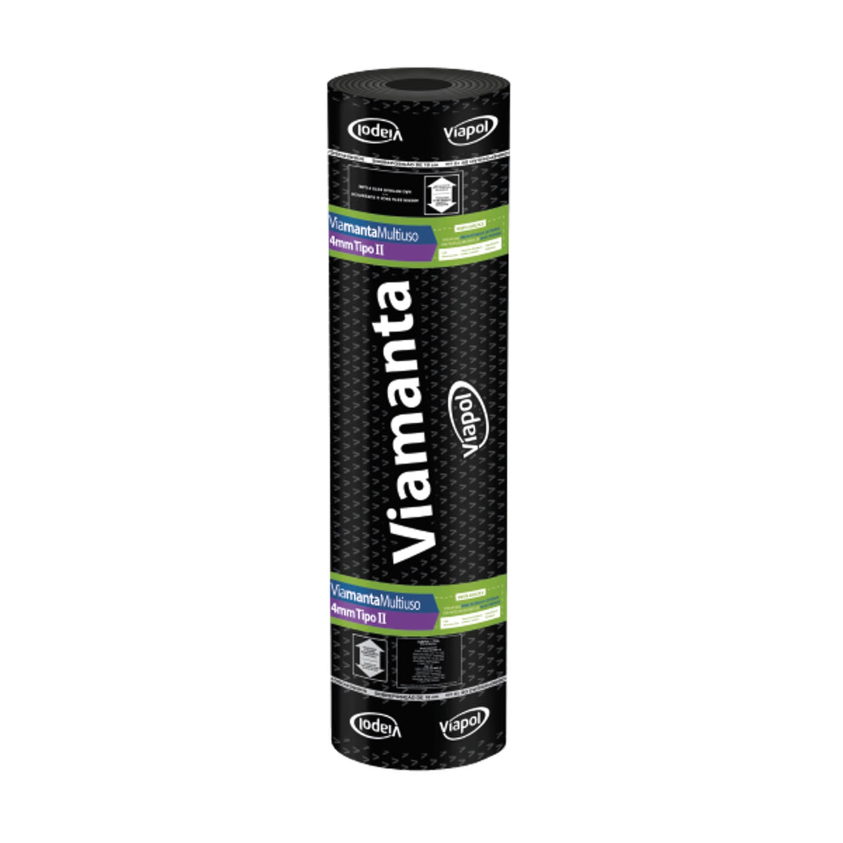 Manta asfáltica aluminizada Viamanta Multiuso Alumínio 3 mm Viapol para telhado e laje exposta