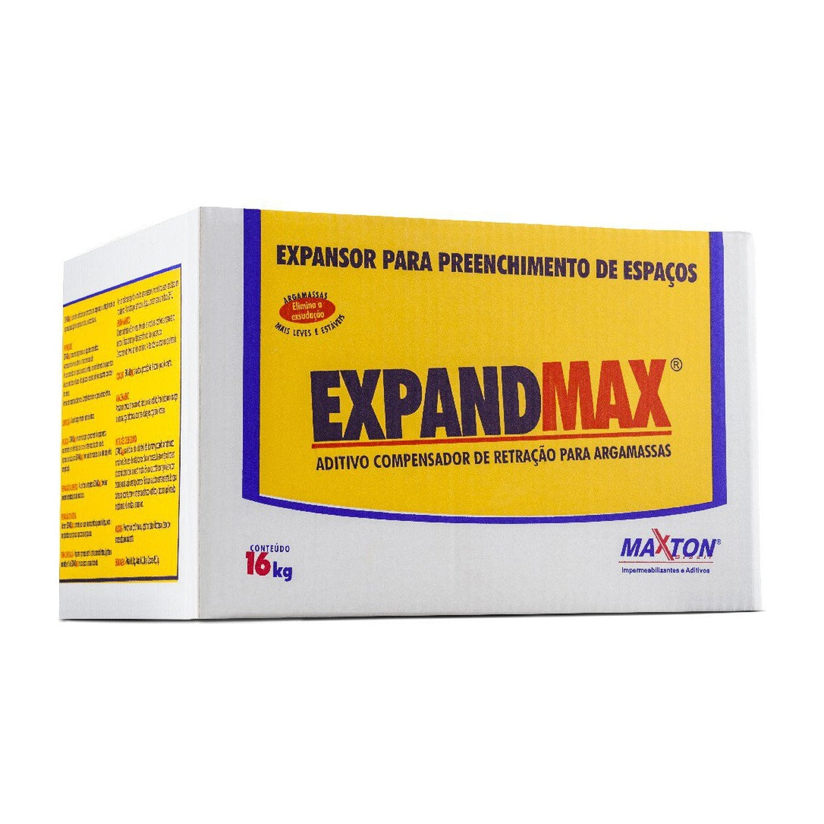 Aditivo plastificante e expansor Expandmax Maxton para argamassas 15 kg