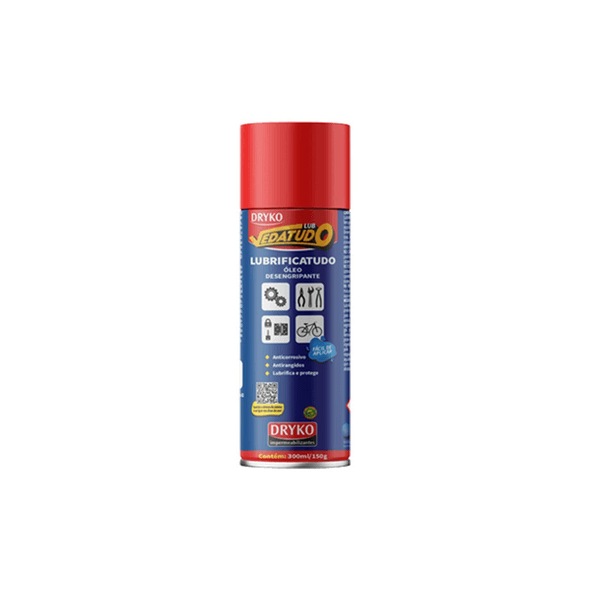 Desengripante lubrificante Dryko Lub Vedatudo antiferrugem 300 mL