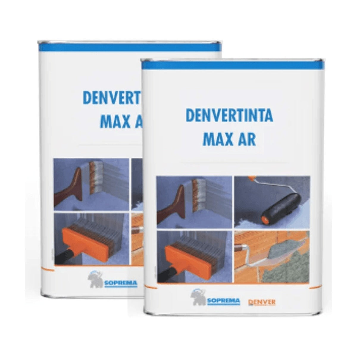 Tinta asfáltica impermeabilizante Denvertinta Max Antiraiz para jardineiras 18 L
