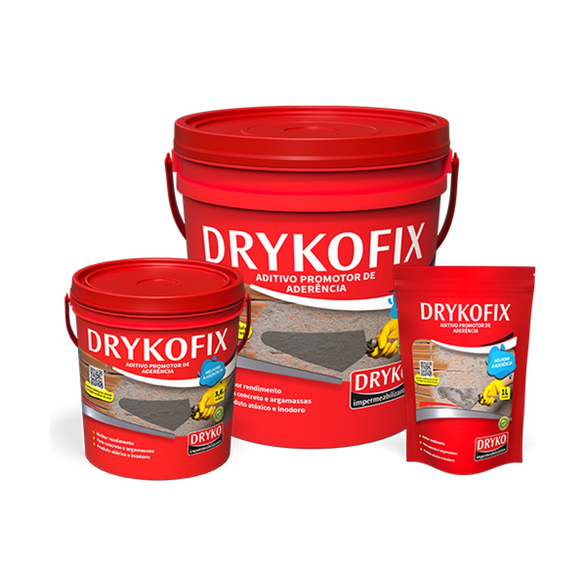 Adesivo líquido PVA Drykofix para chapisco e argamassa 18 L