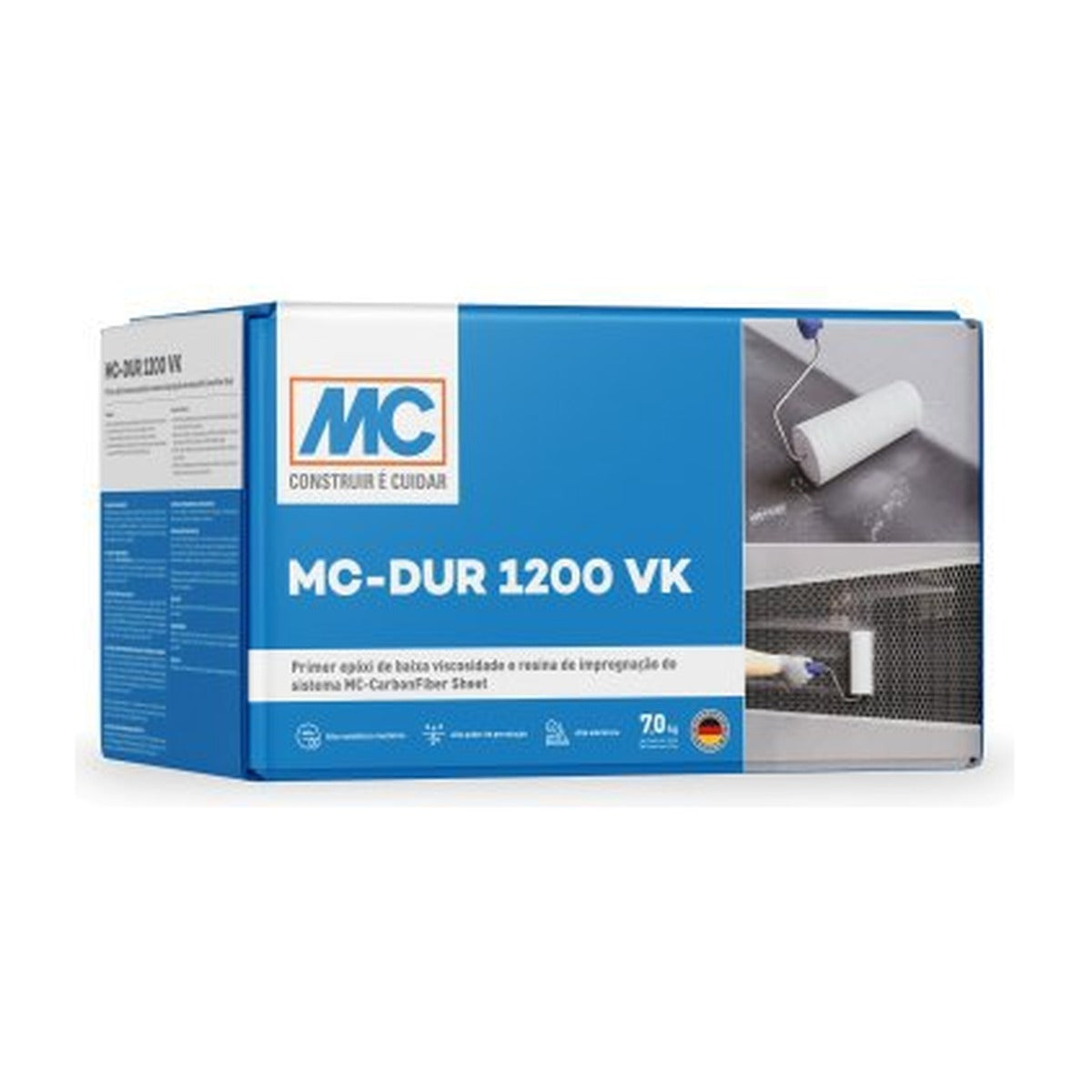 Resina epóxi de baixa viscosidade MC-DUR 1200 VK primer para pisos 7 kg