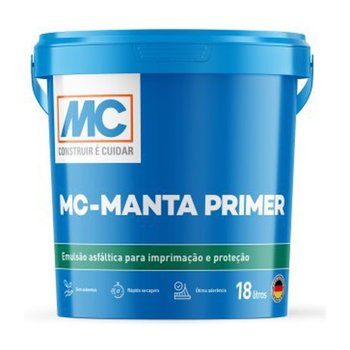 Primer asfáltico base água MC-Manta Primer para mantas e fitas asfálticas 18 L