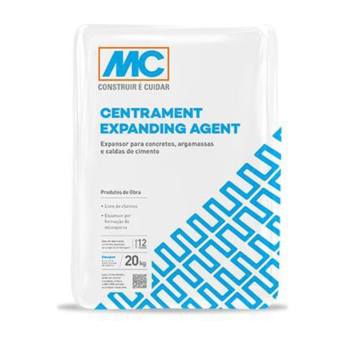 Aditivo expansor Centrament Expanding Agent para concreto e graute 20 kg