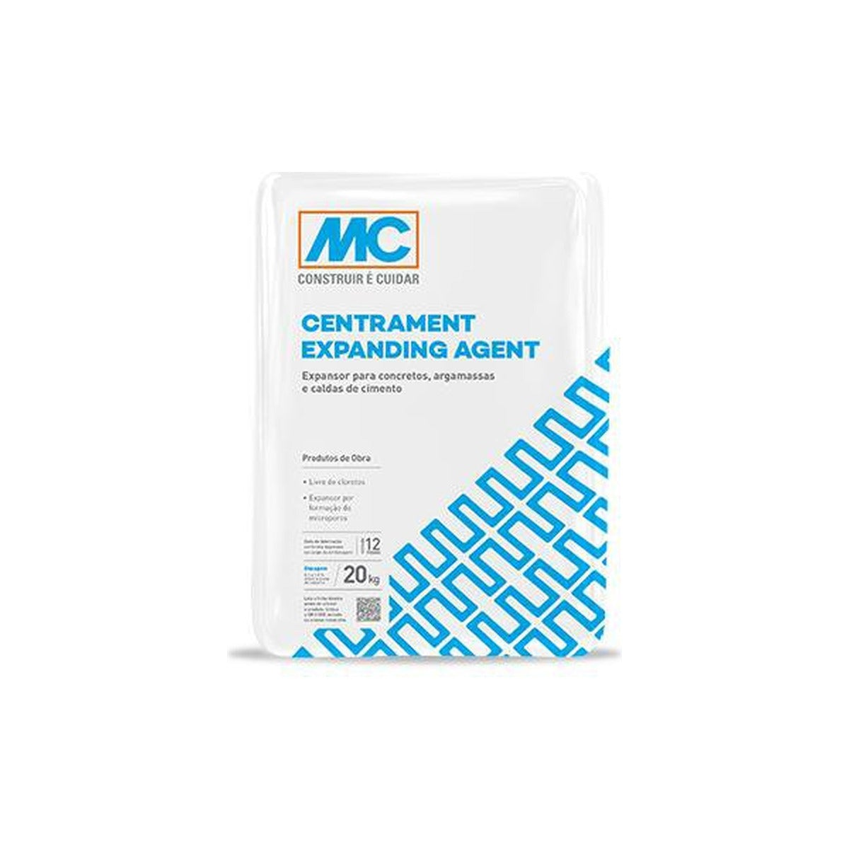 Aditivo expansor Centrament Expanding Agent para concreto e graute 20 kg